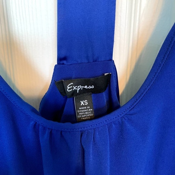 Express Women's Size Extra Small Royal‎ Blue Racerback Tank - Picture 2 of 5
